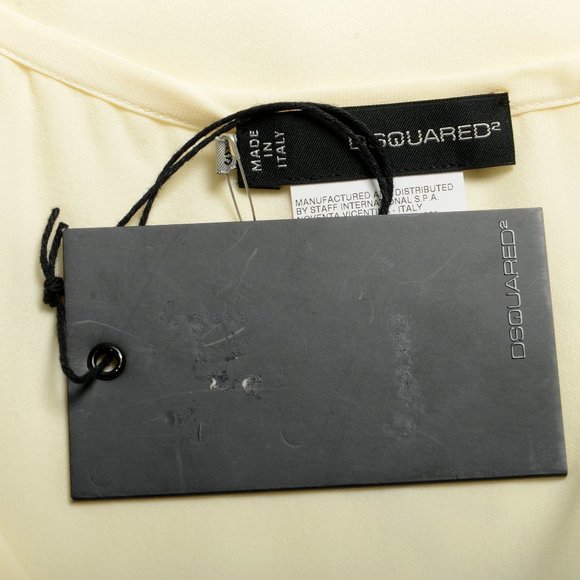 Dsquared2 Women's Ivory 100% Silk Blouse Tank Top US XS IT 38 - Picture 5 of 6